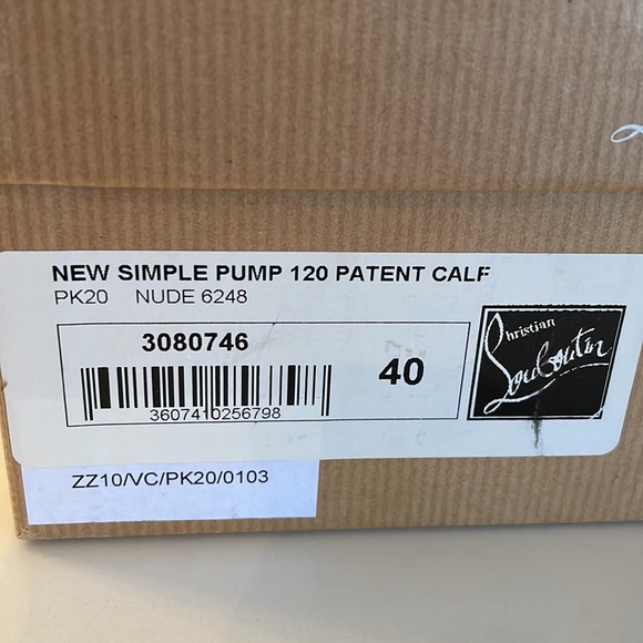 Christian Louboutin Size 40 Nude Patent Pump - Picture 2 of 8